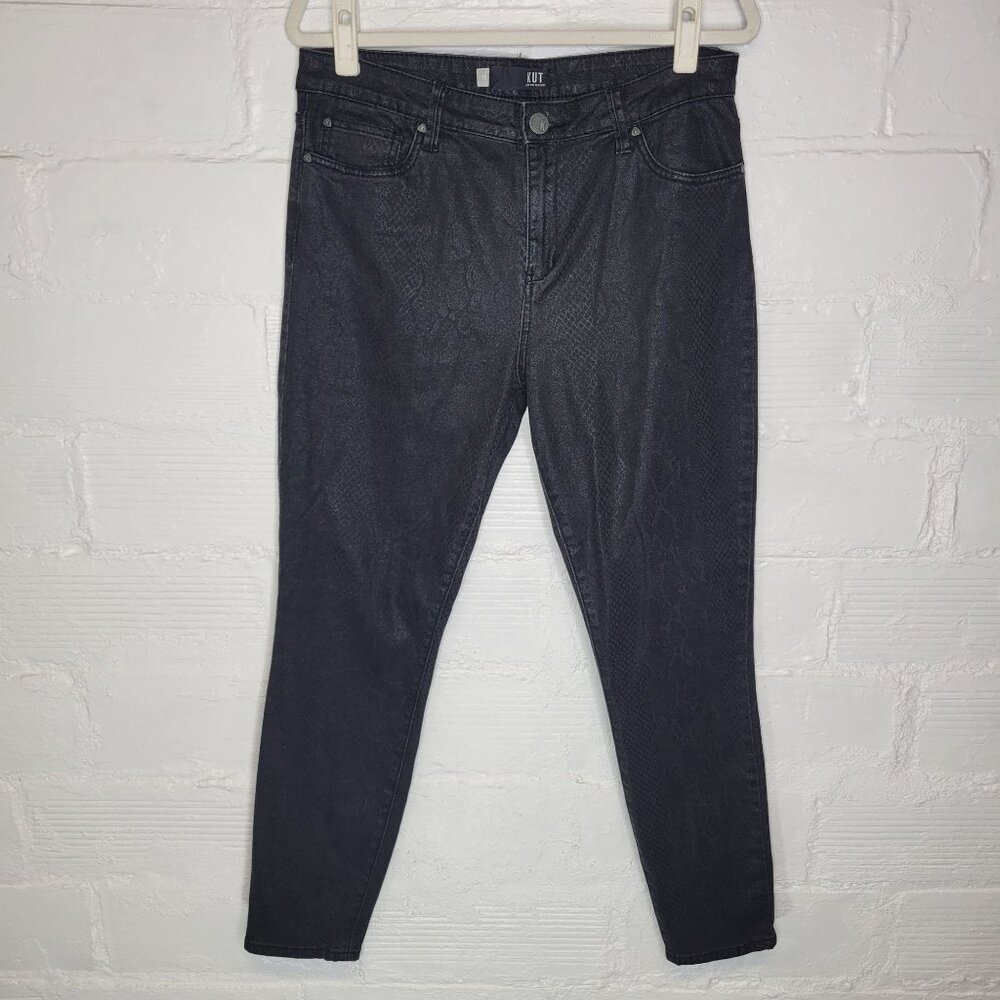 Kut From The Kloth Women's Size 12 Jeans Mia Ankle Toothpick Skinny High Rise